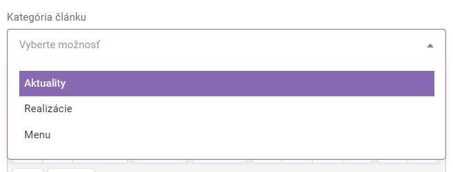 články - nový článok - kategória