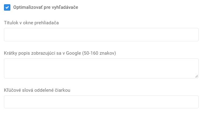 články - nový článok - optimalizácia