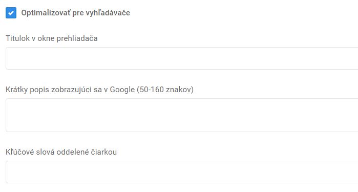 články - úprava článku - seo optimalizácia