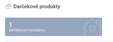 darčekové produkty - hlavička