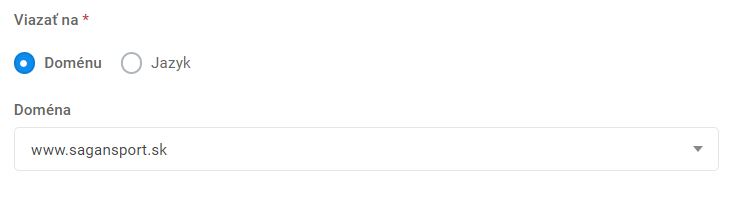 elementy - HTML obsah - viazanie elmentu na doménu alebo jazyk
