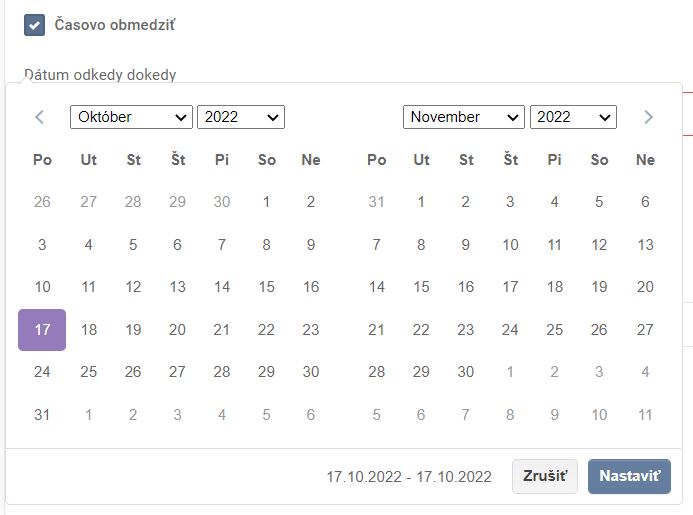 elementy - samostatný banner - časovo obmedziť
