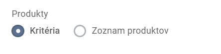 hromadné zľavy - vytváranie hromadných akcií - zoznam produktov alebo kritériá