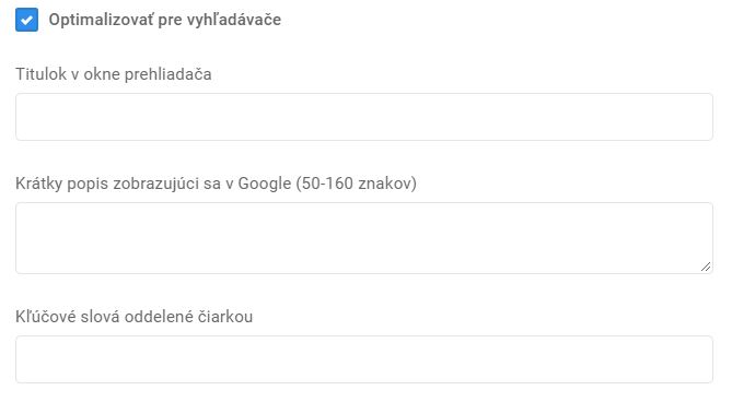 kategórie článkov - nová kategória - optimalizácia