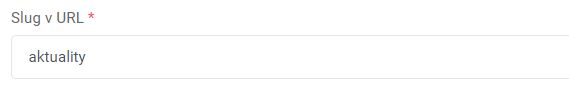 kategórie článkov - úprava - slug url