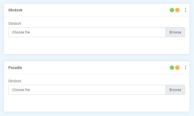 úprava kategórie - obrázok a pozadie