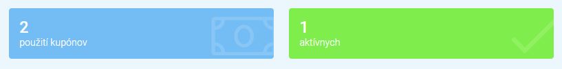kupóny - hlavička