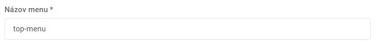 menu - názov menu