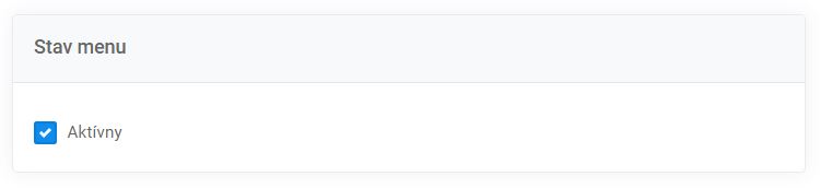 menu - stav navigácie