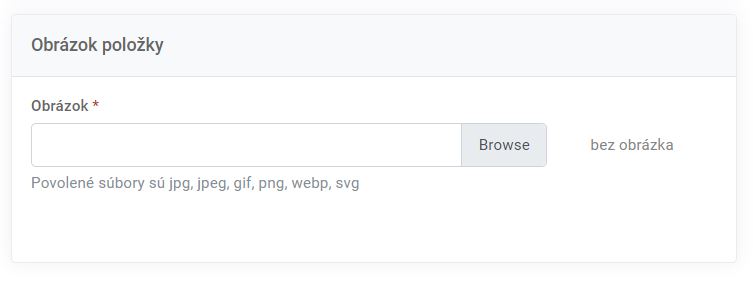 menu - položka - obrázok