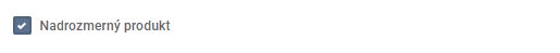 produkt - nadrozmerný produkt