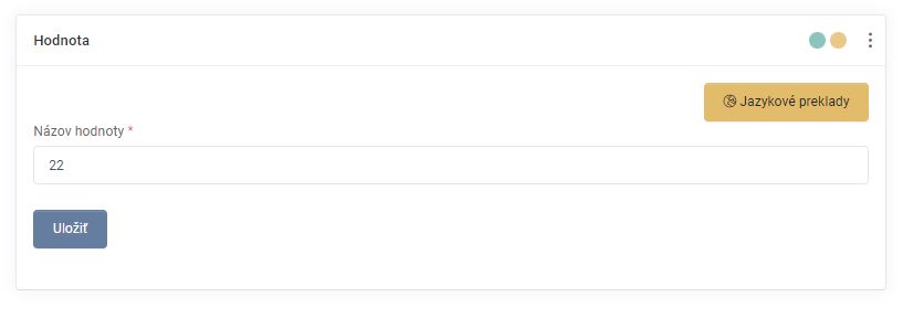 parametre - úprava hodnôt