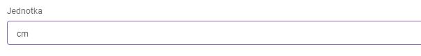 parametre - jednotka