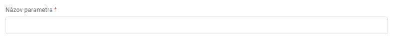 parametre - názov parametra