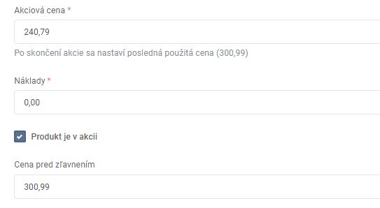 produkt - akcia
