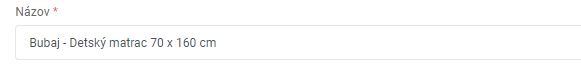 názov produktu