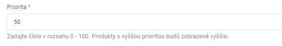 priorita produktu