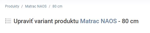 produkt - varianty - link na hlavný produkt