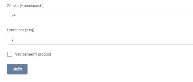 produkt - varianty - vlastnosti