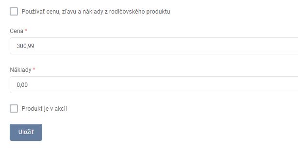 produkt - varianty - cena