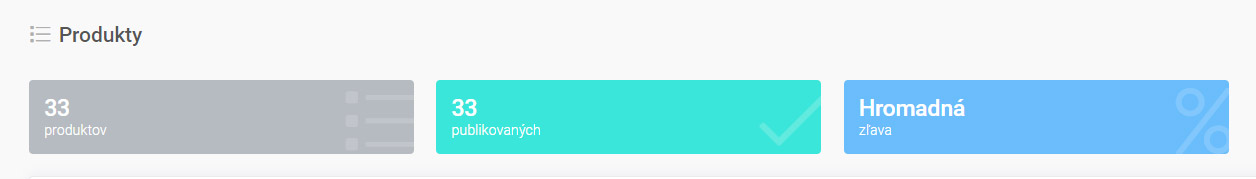 hlavička produkty a hromadné zľavy