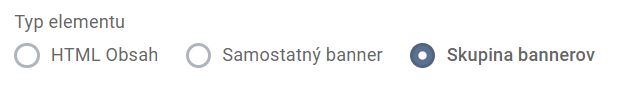 elementy - skupina bannerov - typ elementu
