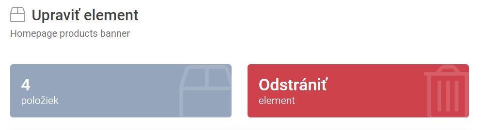 elementy - skupina bannerov