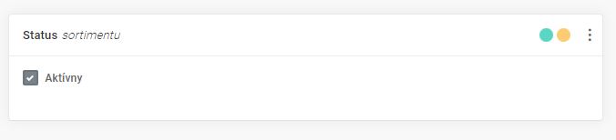 sortimenty - upraviť sortiment