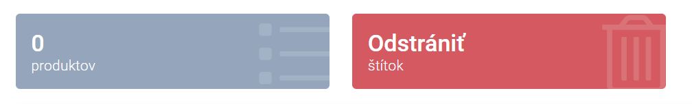 štítky - úprava štítkov