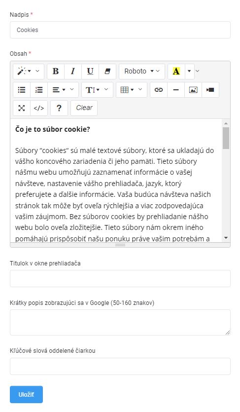 stránky - jazykové preklady - jazykové verzie