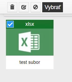 hromadné akcie súborov