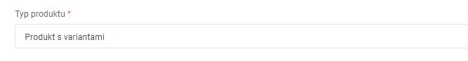 typ produktu
