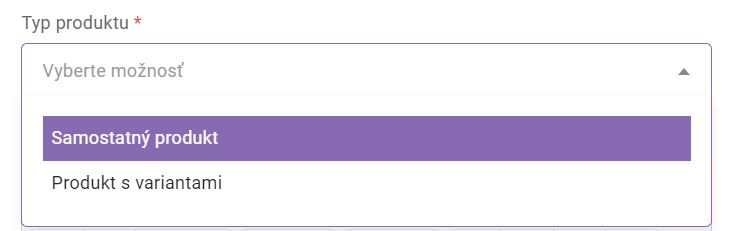 typ nového produktu