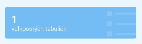 veľkostné tabuľky - hlavička