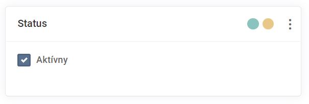 značky - úprava značky - status