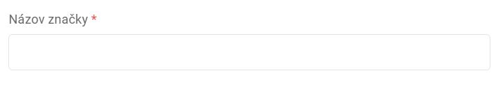 značky - vytváranie značky - názov