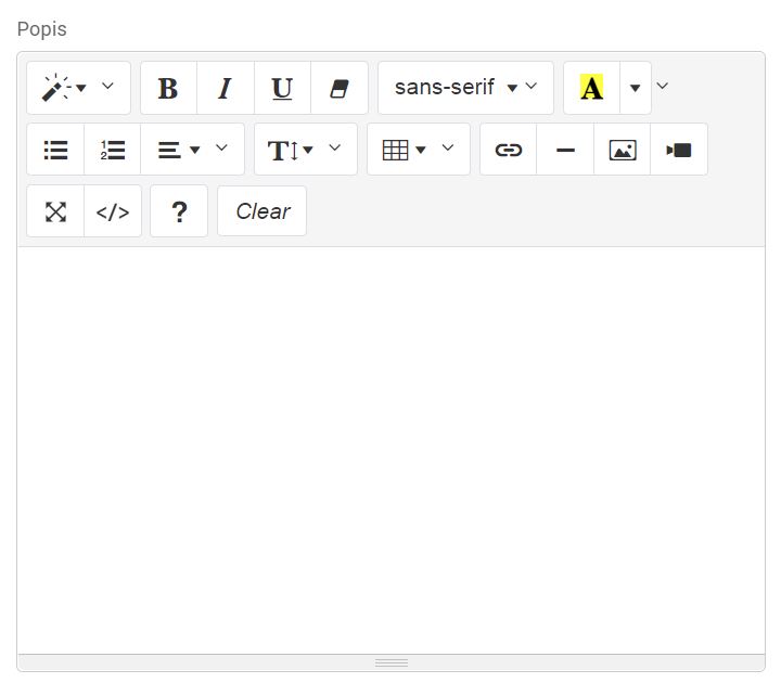 značky - vytváranie značky - popis